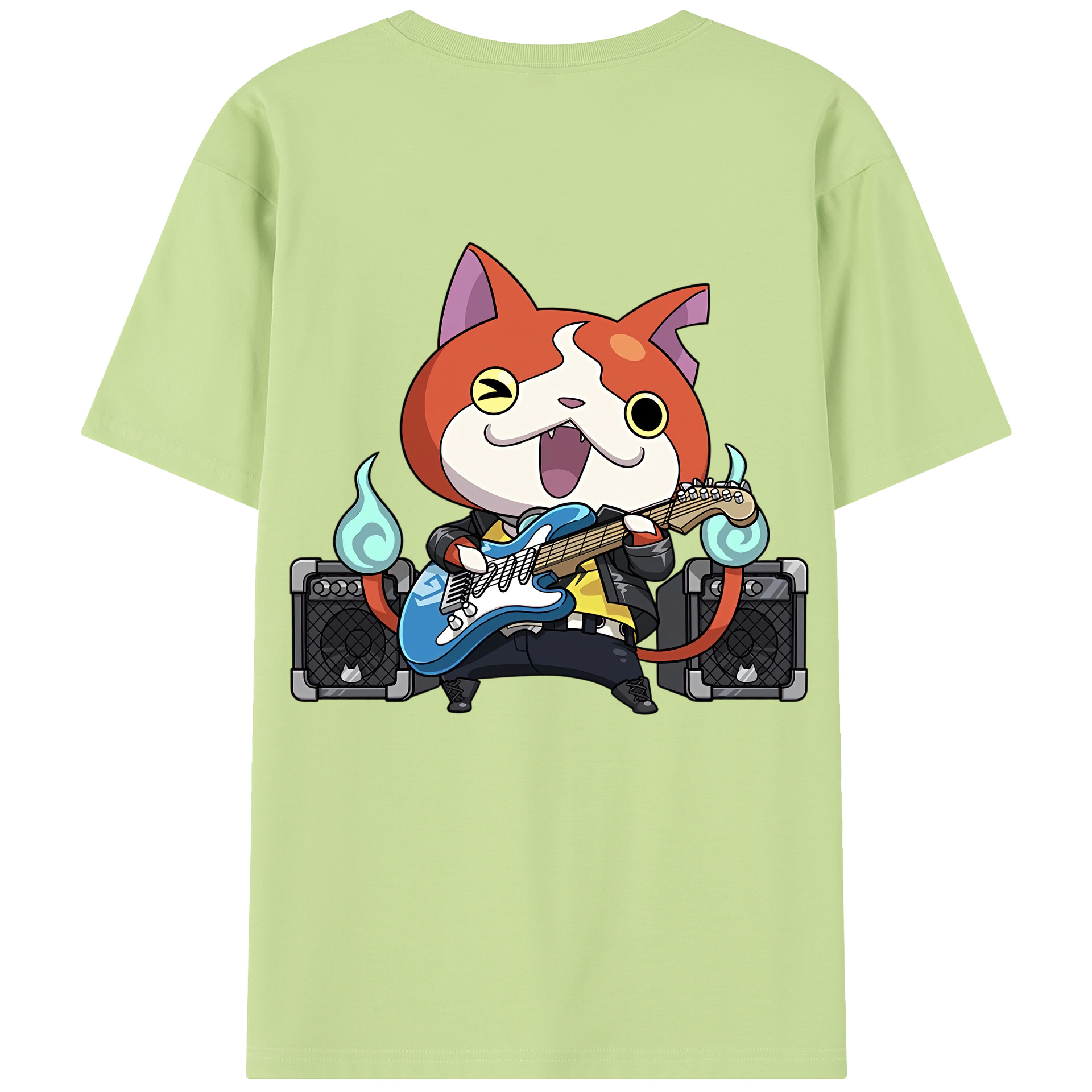 （画像用） 妖怪ウォッチ Yo-kai Watch 綿100％半袖Tシャツ（背面プリント）
